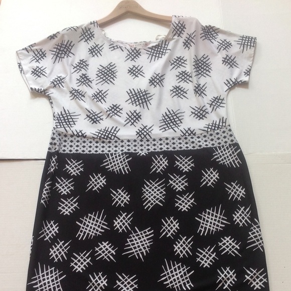 AA Studio Black White Dress Womens Plus - Picture 1 of 3